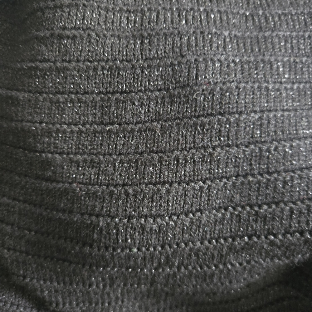 New Torn By Ronny Kobo Madi Crochet Open-Back Black Metallic Maxi Dress - Picture 6 of 7